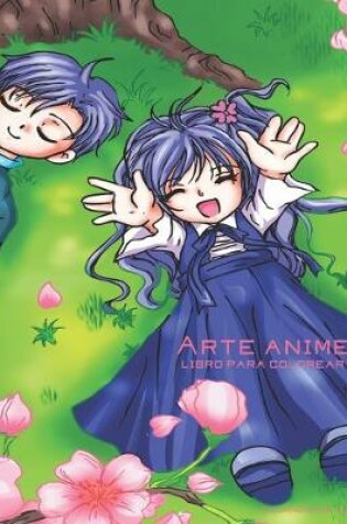 Cover of Arte anime libro para colorear