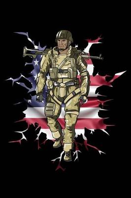 Book cover for USA Soldier Flag