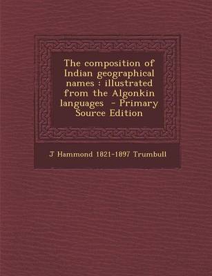 Book cover for Composition of Indian Geographical Names