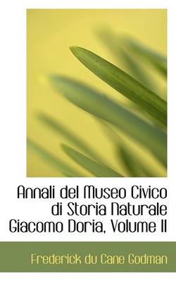 Book cover for Annali del Museo Civico Di Storia Naturale Giacomo Doria, Volume II