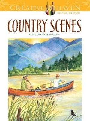 Book cover for Creative Haven Country Scenes Coloring Book