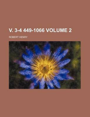 Book cover for V. 3-4 449-1066 Volume 2