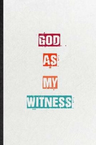 Cover of God As My Witness