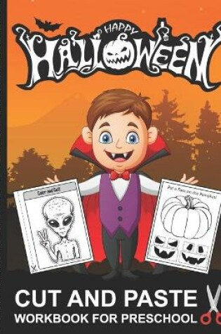Cover of Halloween Cut and Paste Workbook for Preschool