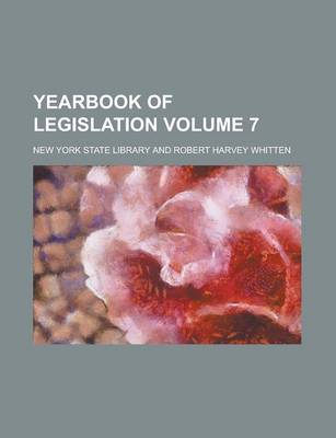 Book cover for Yearbook of Legislation Volume 7