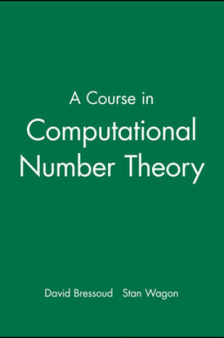 Cover of A Course in Computational Number Theory