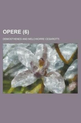 Cover of Opere (6 )
