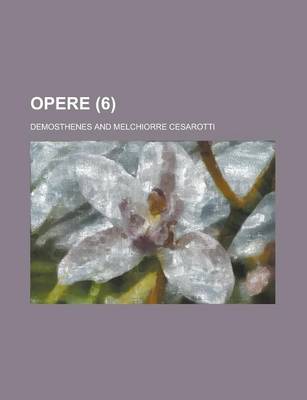 Book cover for Opere (6 )