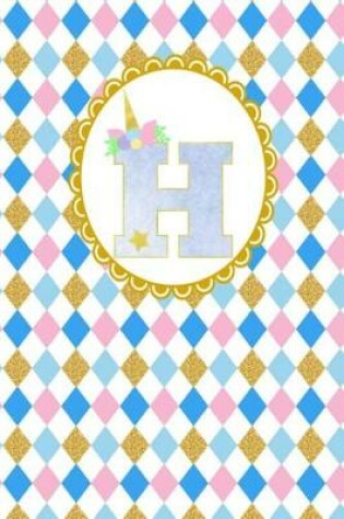 Cover of Unicorn Monogram Journal - Letter H