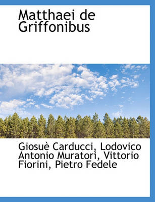 Book cover for Matthaei de Griffonibus