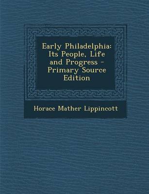 Book cover for Early Philadelphia