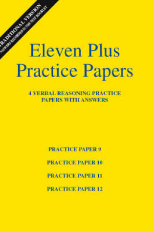 Cover of Eleven Plus Verbal Reasoning Practice Papers 9 to 12