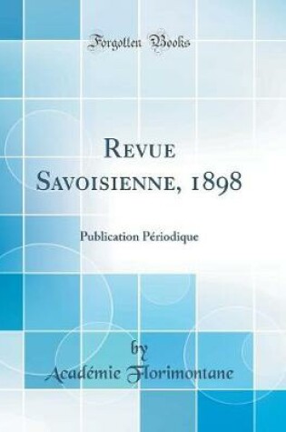 Cover of Revue Savoisienne, 1898