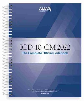 Book cover for ICD-10-CM 2022 The Complete Official Codebook with guidelines