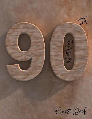 Book cover for 90th Birthday Guest Book