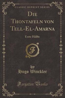 Book cover for Die Thontafeln Von Tell-El-Amarna