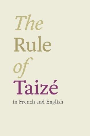 Cover of The Rule of Taize