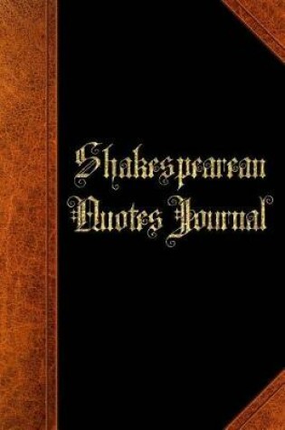 Cover of Shakespearean Quotes Journal