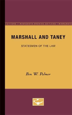 Cover of Marshall and Taney