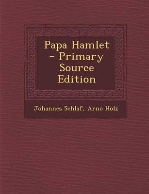 Book cover for Papa Hamlet - Primary Source Edition