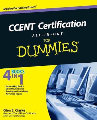 Book cover for CCENT Certification All-in-One For Dummies