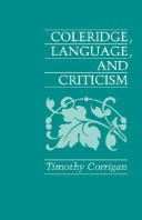 Book cover for Coleridge, Language and Criticism