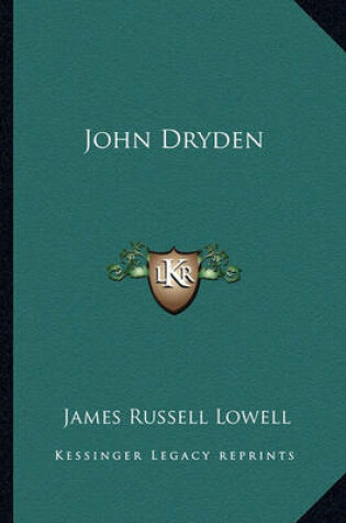 Cover of John Dryden