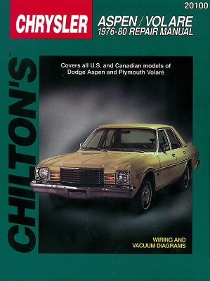 Book cover for Dodge Aspen/Volare (76 - 80) (Chilton)