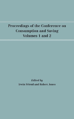 Cover of Proceedings of the Conference on Consumption and Saving, Volumes 1 and 2