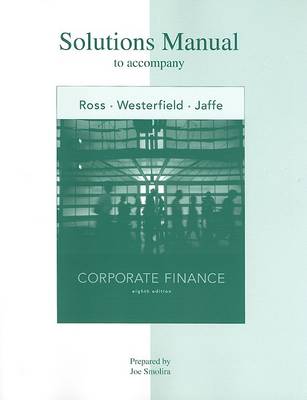 Book cover for Corporate Finance Solutions Manual