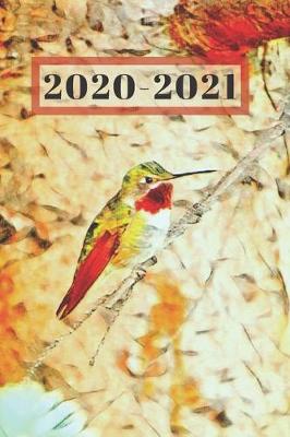 Cover of Cute Green & Red Hummingbird Dated Calendar Planner 2 years To-Do Lists, Tasks, Notes Appointments for Him or Her