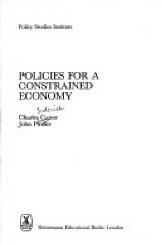Cover of Policies for a Constrained Economy