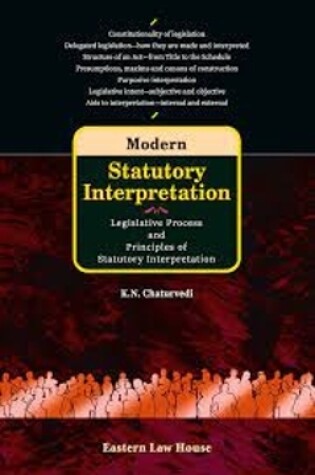 Cover of Modern Statutory Interpretation