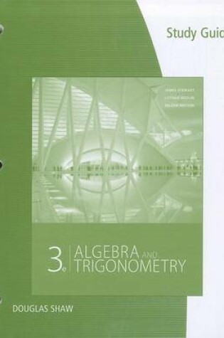 Cover of Study Guide for Stewart/Redlin/Watson's Algebra and Trigonometry, 3rd