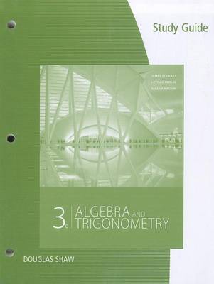 Book cover for Study Guide for Stewart/Redlin/Watson's Algebra and Trigonometry, 3rd