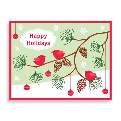 Book cover for Little Red Birds Boxed Draw Holiday Notecards