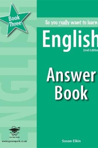 Cover of So you really want to learn English Book 3 Answer Book