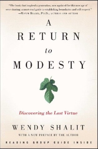 Cover of A Return to Modesty