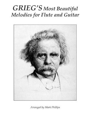 Book cover for Grieg's Most Beautiful Melodies for Flute and Guitar