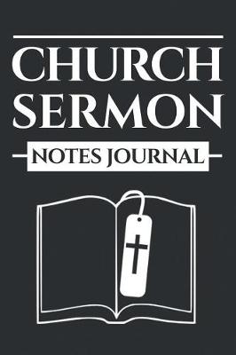 Book cover for Church Sermon Notes Journal