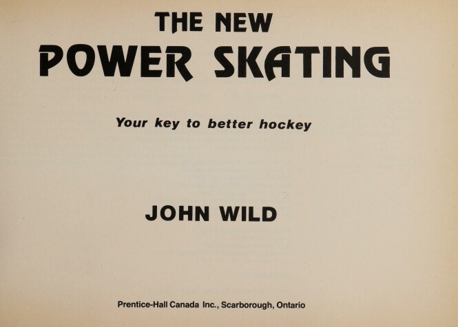 Book cover for The New Power Skating