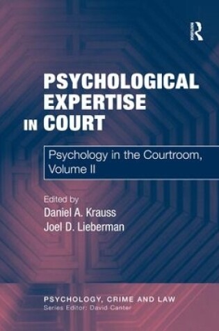 Cover of Psychological Expertise in Court