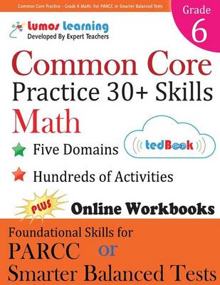 Book cover for Common Core Practice - Grade 6 Math