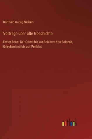 Cover of Vorträge über alte Geschichte