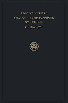 Book cover for Analysen Zur Passiven Synthesis