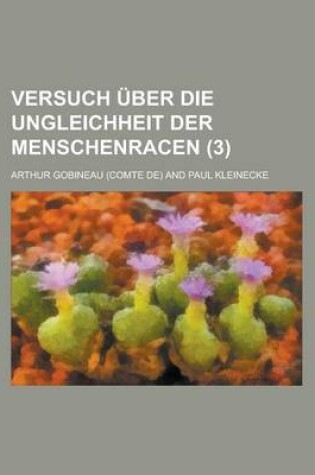 Cover of Versuch Uber Die Ungleichheit Der Menschenracen (3)