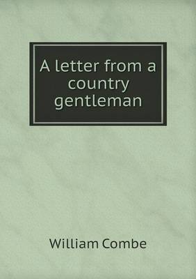 Book cover for A letter from a country gentleman