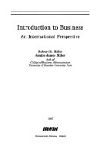 Cover of Introduction to Business