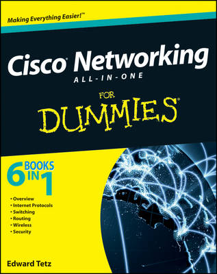 Book cover for Cisco Networking All-in-One For Dummies