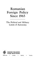 Book cover for Roumanian Foreign Policy Since 1965